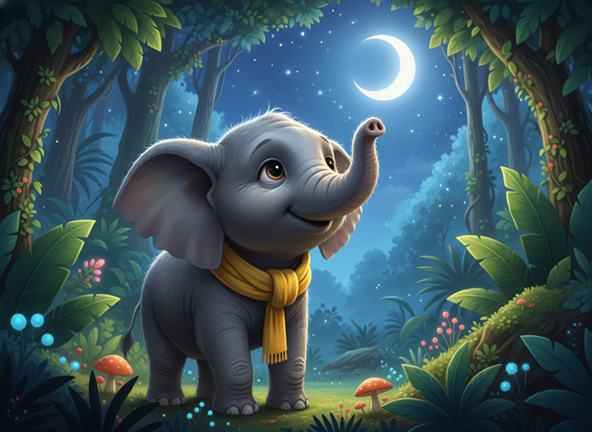 Gajah Kecil Belajar Puasa